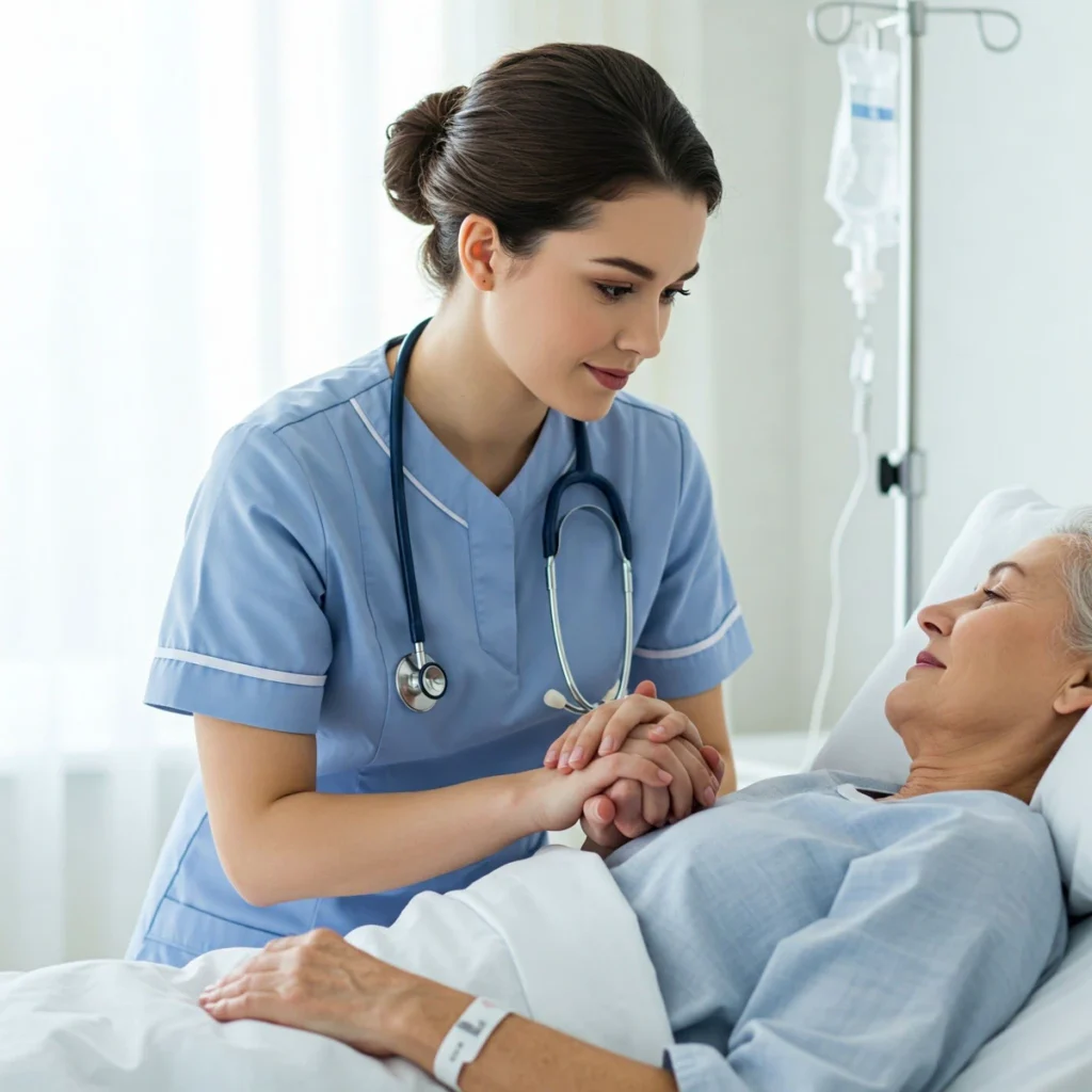 Professional healthcare provider performing an ECG Test Dubai to assess heart rhythm and overall cardiac health.